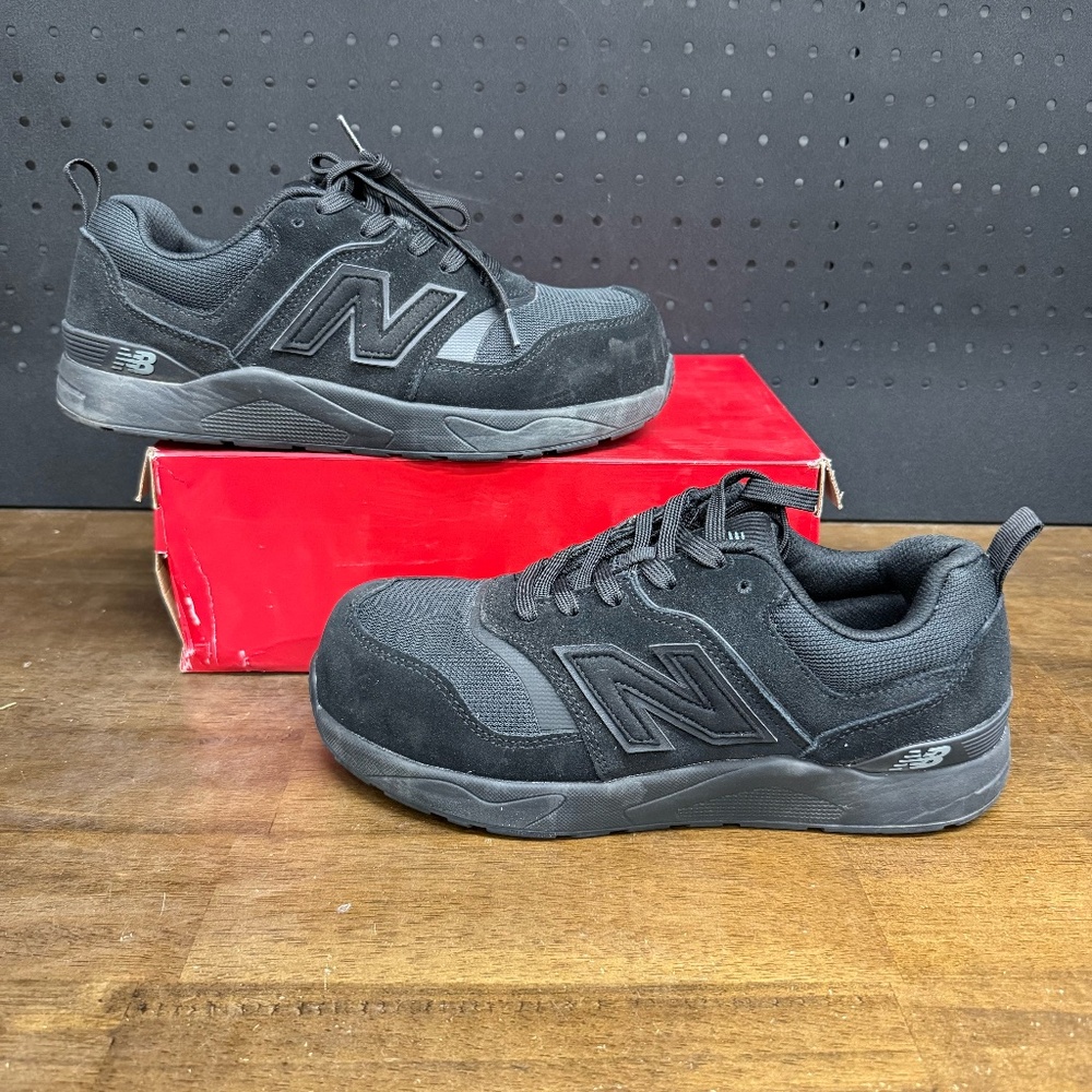 <New W/ Box! Men’s New Balance Elite Lite SD10 Composite Toe Black Work Sneakers